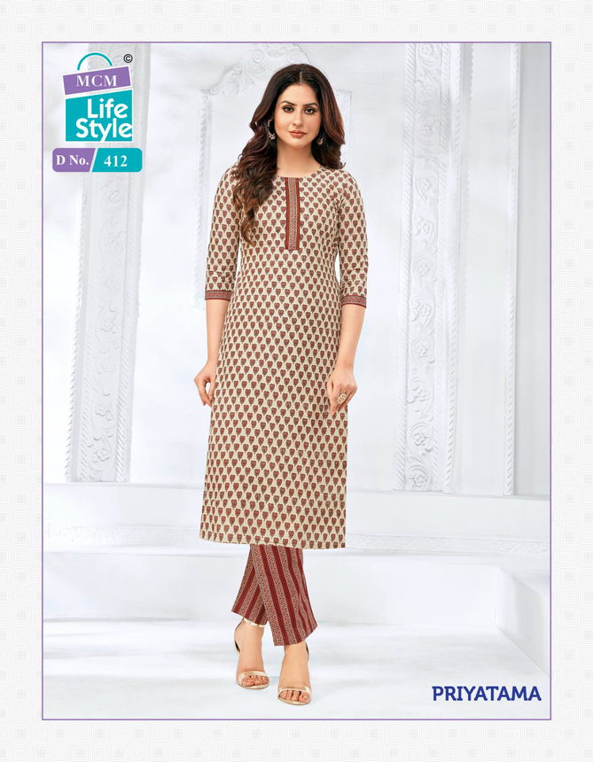 Priyatama Vol 4 By Mcm Kurti With Bottom Catalog
